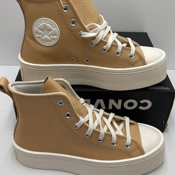 Converse WMNS CTAS MODERN LIFT HI EPIC DUNE/EPIC DUNE/EGRET A07658C Platforms - Picture 4 of 16